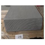 72 in. Aged Oak Wall Mounted Wood Floating Fireplace Shelves, Cap-Shelf Mantel