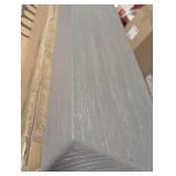 72 in. Aged Oak Wall Mounted Wood Floating Fireplace Shelves, Cap-Shelf Mantel