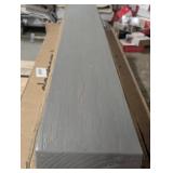 72 in. Aged Oak Wall Mounted Wood Floating Fireplace Shelves, Cap-Shelf Mantel