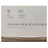 Single Shelf Garment Rack Black Metal with Natural Wood - Brightroom™: Clothing & Coat Rack, Closet Storage Solution