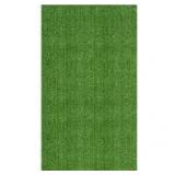 Evergreen Collection 8 ft. x 10 ft. Indoor/Outdoor Green Low Pile Artificial Grass Runner Rug, 7 ft. 10 in.x 9 ft.10 in.