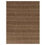 Natural Stripes Brown 8 ft. x 10 ft. Striped Indoor/Outdoor Area Rug