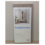 Single Shelf Garment Rack Black Metal with Natural Wood - Brightroom™: Clothing & Coat Rack, Closet Storage Solution