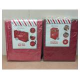 Set of 2 Heavy Duty Storage Containers - Rolling Tree Bag & Figure Storage