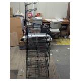 48" H x 28 " W x 19.5" D with 5 Shelves and Peg Board on top - Store Display Rack
