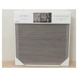 14"x 14" Wood Letterboard Gray - Threshold™: MDF Message Board with 181 Characters, Wall Sign Panel