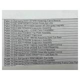 12 Manifested Pallets of New Appliance Parts Pallets 31 - 42