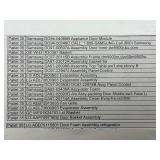 12 Manifested Pallets of New Appliance Parts Pallets 31 - 42