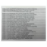 12 Manifested Pallets of New Appliance Parts Pallets 31 - 42