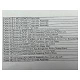 12 Manifested Pallets of New Appliance Parts Pallets 43 - 54