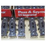 68 Piece lot of Legrand Press & Seymour 15 Amp Three Way Switch - Brown