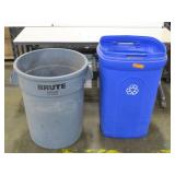 Mixed Lot of Trash/Recycling Containers