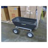 Gorilla Carts GOR62-COM Poly Garden Dump Cart with 2-in-1 Convertible Handle, 1,000 Lb Capacity, Black