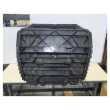 Lot of 9 Husky 18 Gal. Flip Top Storage Bin in Black
