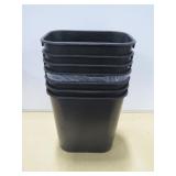 Mixed Lot of Trash and Recycling Receptacles