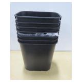 Mixed Lot of Trash and Recycling Receptacles