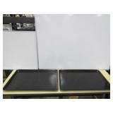 Lot of 2 Molded Fiberglass Trays - 26" x 18"