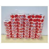 Large Lot of Red Round Stickers