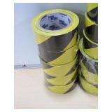 Mixed Lot of Caution Tape and Caution Stickers