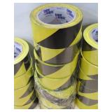 Mixed Lot of Caution Tape and Caution Stickers