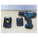 Mixed Lot of Makita Drill and Batteries - Untested