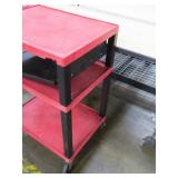 Uline 3 Shelf Utility Cart - 27" x 18" x 34"