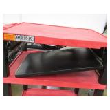 Uline 3 Shelf Utility Cart - 27" x 18" x 34"