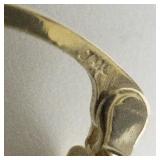 Greek Key 14K Yellow Gold Hinged Wire Hoop Earrings. ***Estimated Replacement Value $499***
