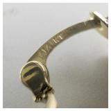 Greek Key 14K Yellow Gold Hinged Wire Hoop Earrings. ***Estimated Replacement Value $499***