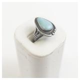 Bell Trading Post  Turquoise Sterling Silver Ring. Size 7 - 7.25.