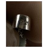 Adventurine Sterling Silver Cross Necklace.