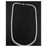 Graduated Opal Rondelle 14K Yellow Gold Bead Necklace . ***New Old Stock -Estimated Replacement Value $550***