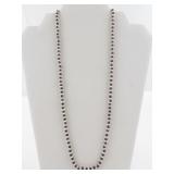 Garnet & Pearl Bead Necklace. ***New Old Stock***