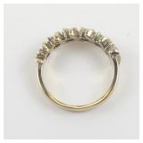 Ross Simons  Sixt Stone Cz Vermeil (Sterling Silver) Ring. Size 8 - 8.25.