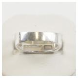 Abalone & Mother Of Pearl Sterling Silver Ring. Size 8.5 - 8.75.