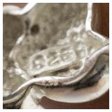 Xoxo Heart Sterling Silver Band. Size 8 - 8.25.