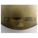 Michaela Frey Team  Enameled Floral gold plated Pendant (No Chain).