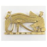 Metropolitan Museum of Art  1976 Egyptian Udjat Eye of Horus Pectoral gold plated Pendant.