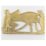 Metropolitan Museum of Art  1976 Egyptian Udjat Eye of Horus Pectoral gold plated Pendant.