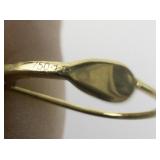 Carved Floral & Women Coral 18K Yellow Gold Dangle Earrings