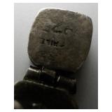 Turquoise Sterling Silver Clip-On Earrings .