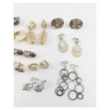 Group of Fourteen  Vintage Clip-On Earrings . Sarah Coventry, Trifari, Avon & More!