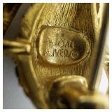 Joan Rivers Purple Crystal Pave base Metal Bee Brooch.