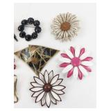 Various Base Metal Brooches.