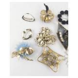 Various Base Metal Brooches.