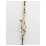 Lacy Art Nouveau Coral Gold Tone Base Metal Pendant Necklace .