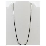 Linx (Italy)  Sterling Silver Herringbone Necklace.