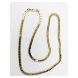 Monet Vintage Retro Gold Plated chain Necklace.