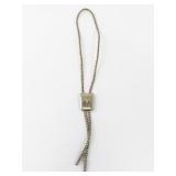 Longhorn Two Tone Base Metal Bolo Tie Necklace.