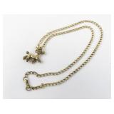 Dreaded Poodle Gold Plated pendant Necklace .